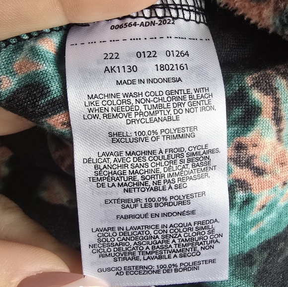 Columbia Floral Quarter Zip Fleece Pullover - Picture 6 of 7